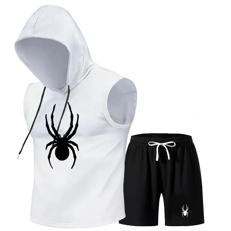 Men'S Fashion V Neck T Shirts - Marka Yaz erkek Iki Parçalı Set