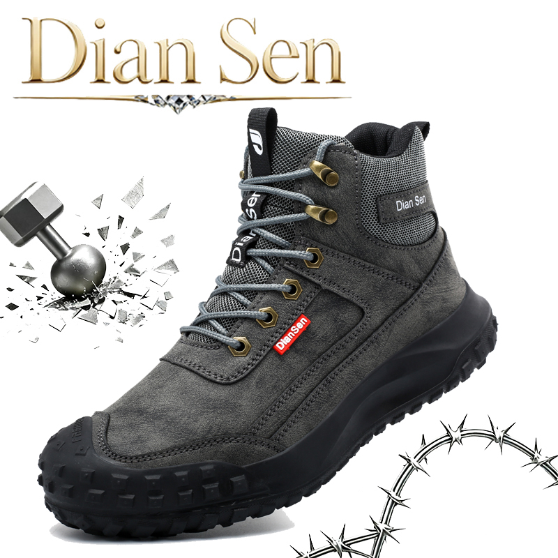 Mens Fashion Workwear - Erkek Güvenlik İş Botları Çelik Burunlu