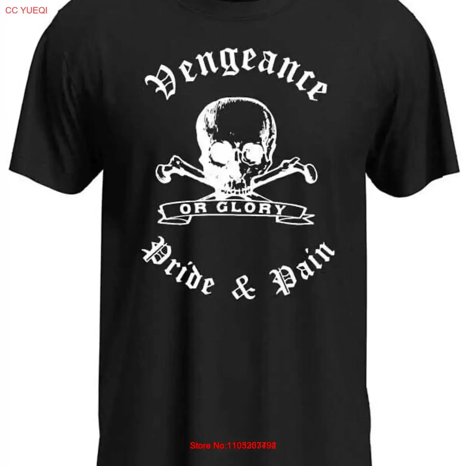 Xl Men'S Fashion - Vengeance Pride and Pain Siyah Tişört