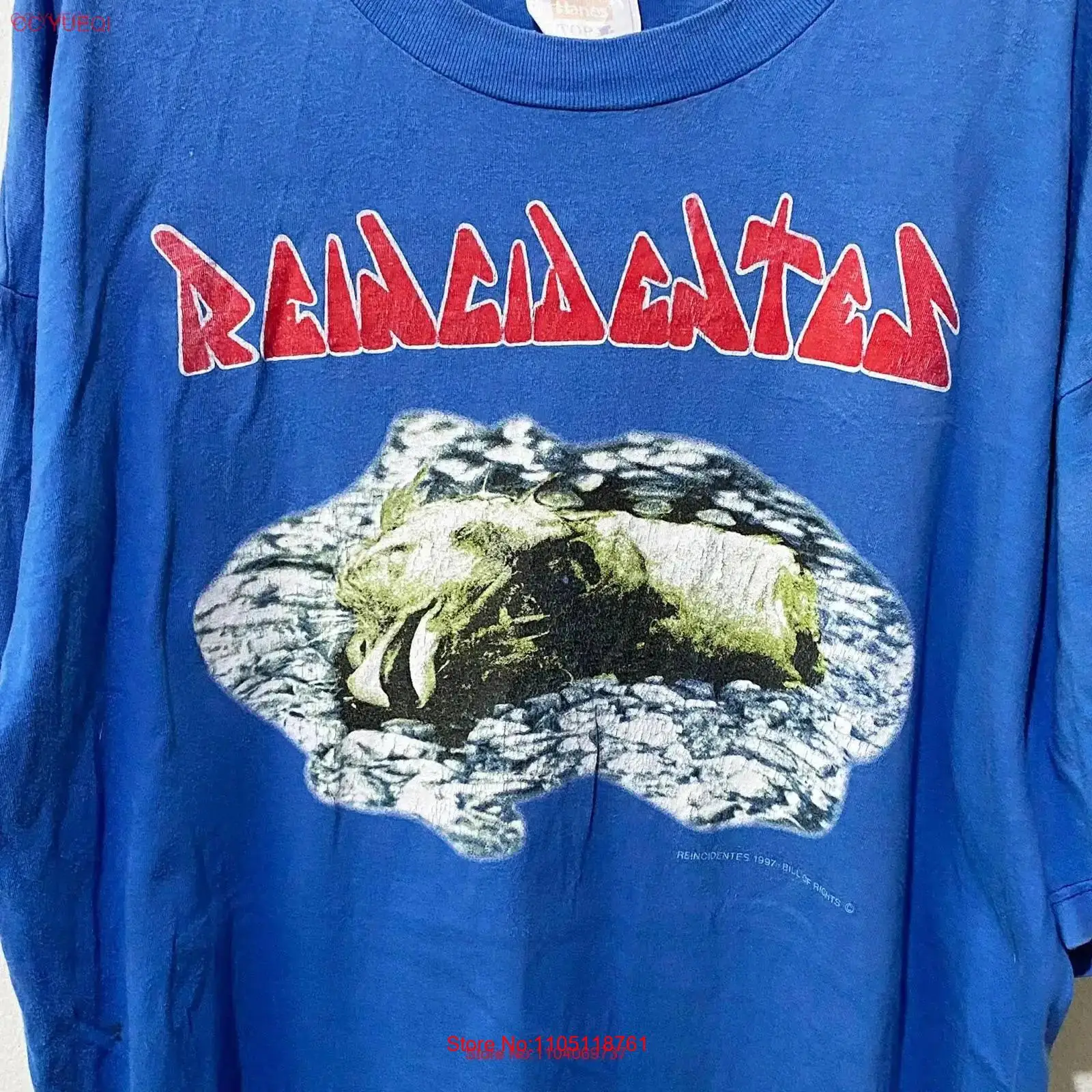 Xl Men'S Fashion - Vintage 1997 Reincidentes Band Tişört Beden