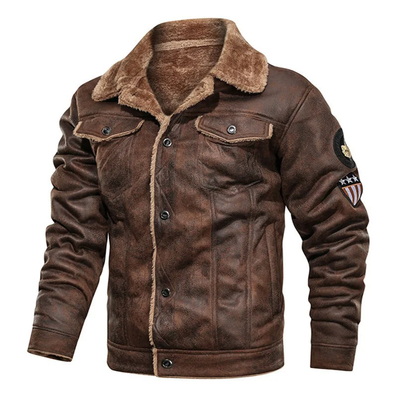 Mens Fashion Bomber Jacket - Kış erkekler bombacı ceket motosiklet rahat