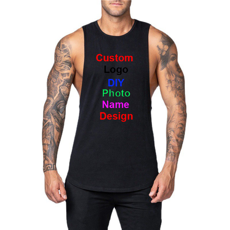 Muscle Tee Workout - DIY özel Logo marka spor salonu