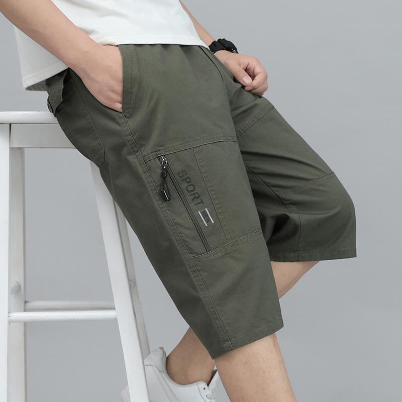 Men'S Fashion Trousers - Erkek Kargo Şort Diz Pantolon Fermuar