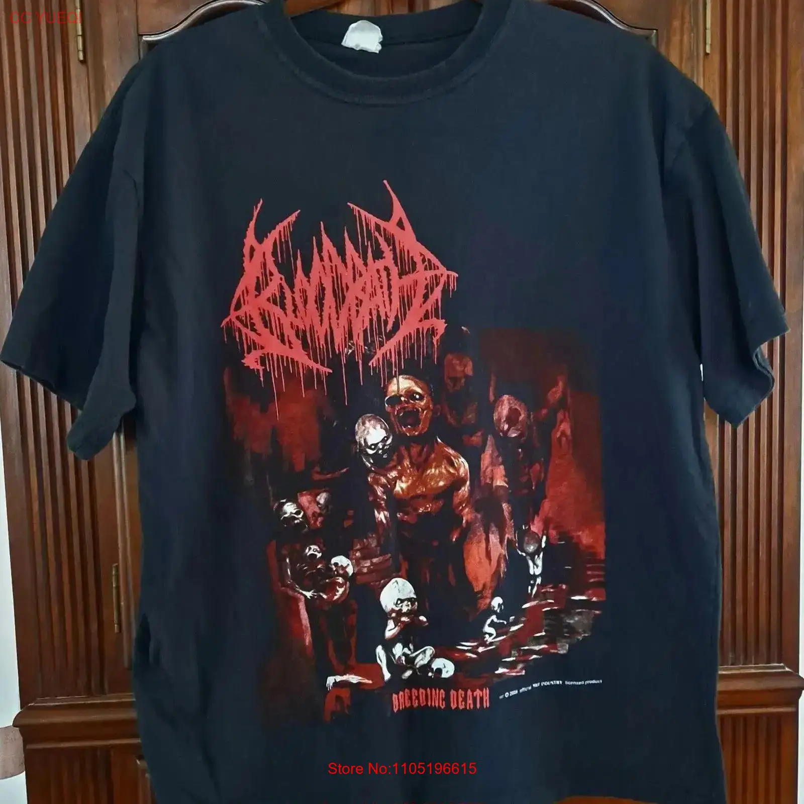 Xl Men'S Fashion - BLOODBATH Breeding Death Tişört Siyah XL