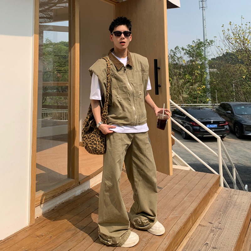 Men'S Fashion Designer - Amerikan Moda Markası Retro Denim Ceket