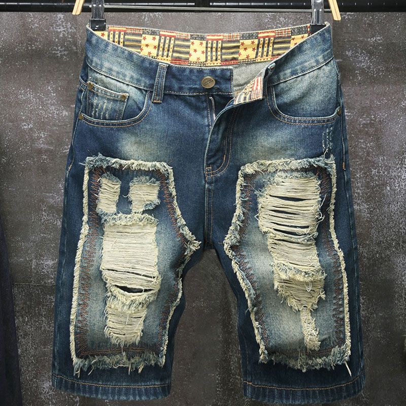 Men'S Fashion Trousers - Yeni Avrupa ve Amerikan tarzı yırtık