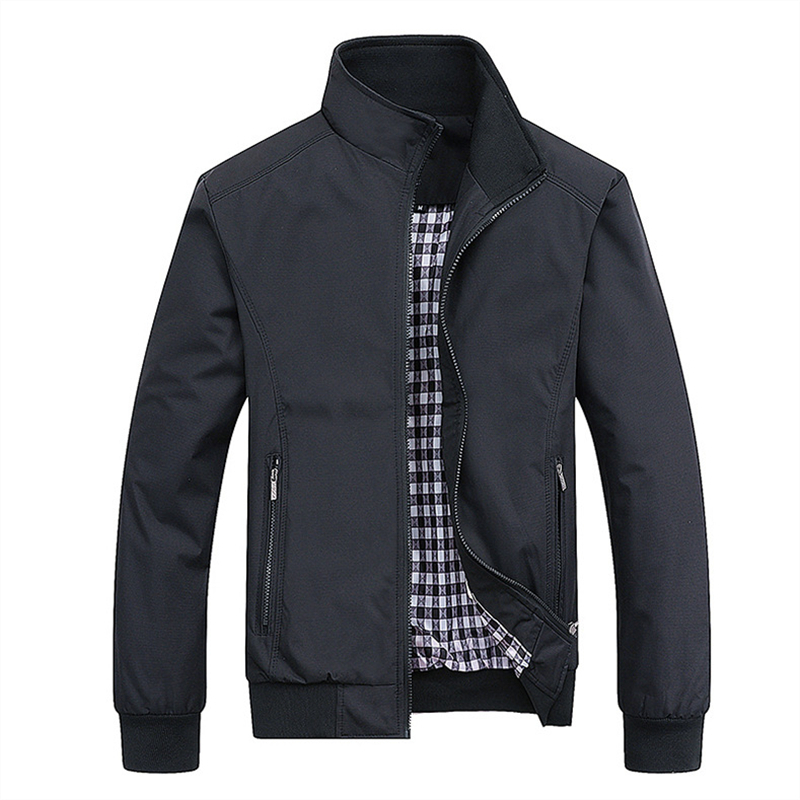 Mens Fashion Bomber Jacket - Yeni Bahar Sonbahar Rahat Katı Moda