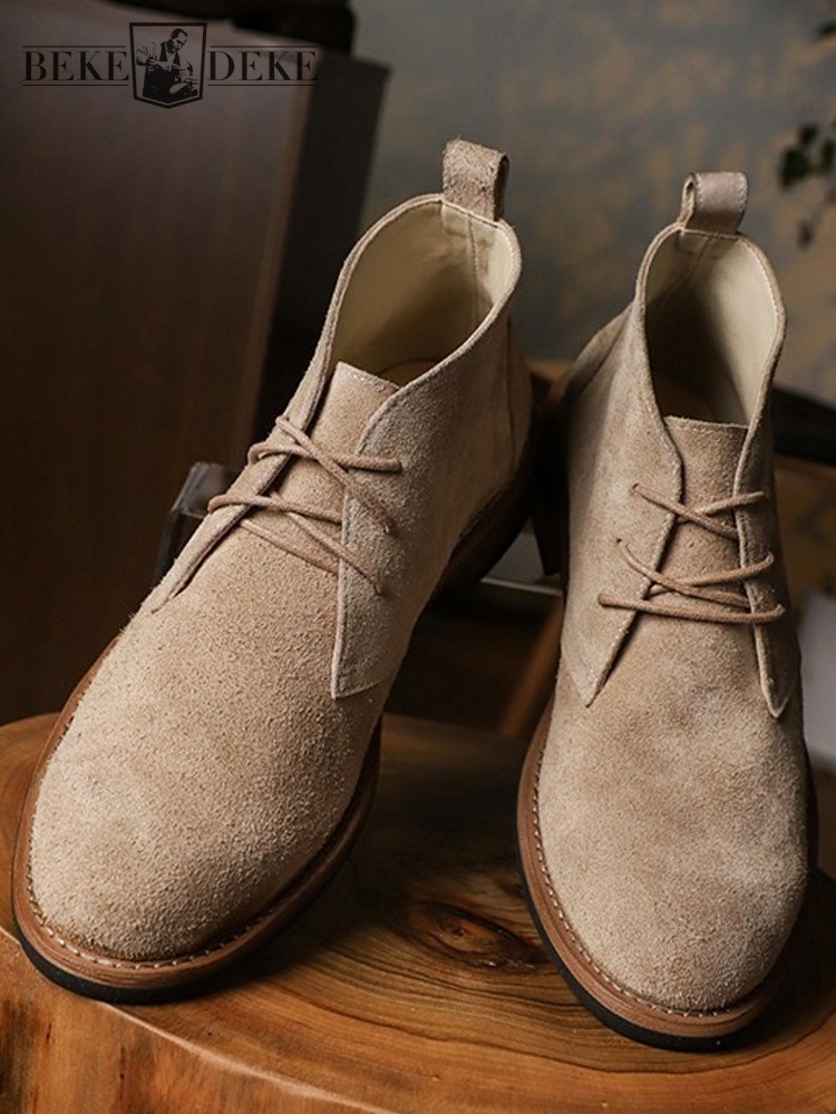 Mens Fashion Workwear - Moda Çok Yönlü Erkek Bağcıklı Renk