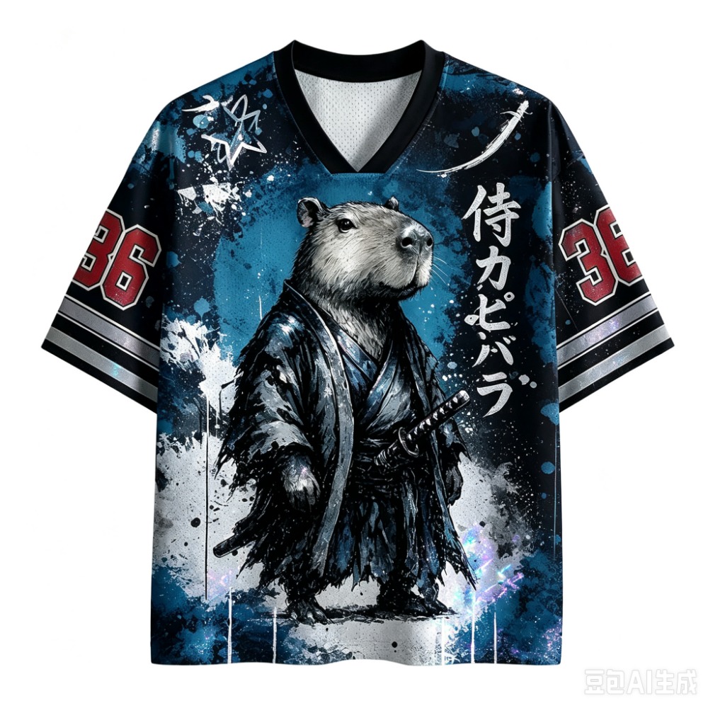 Kapibara Samuray Koyu Bushido  - Men'S Fashion V Neck T Shirts incelemesi ve fiyatı