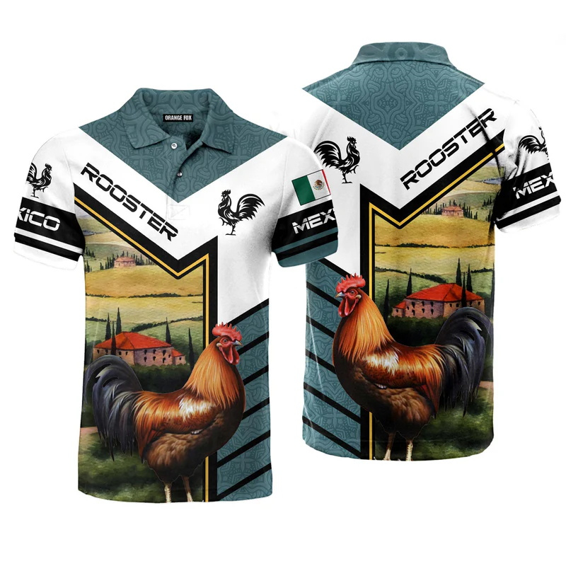 3D Baskı Meksika Bayrağı Polo  - Mens Fashion Mexico incelemesi ve fiyatı