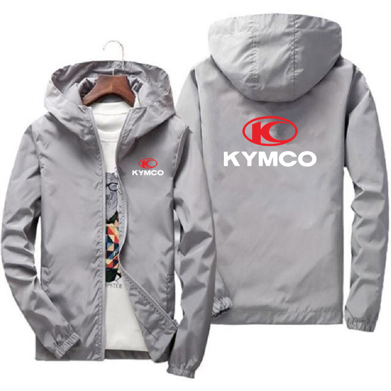 Bahar yaz KYMCO bombacı ceket  - Mens Fashion Bomber Jacket incelemesi ve fiyatı