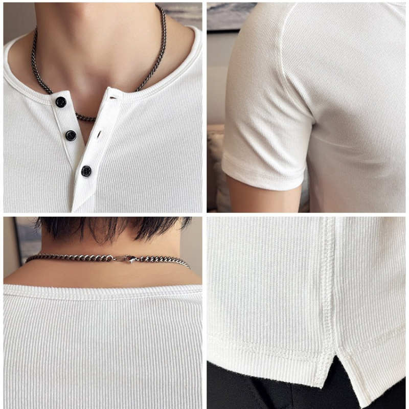 Erkek Slim Fit Henley Tişört - - Muscle Tee Workout incelemesi ve fiyatı