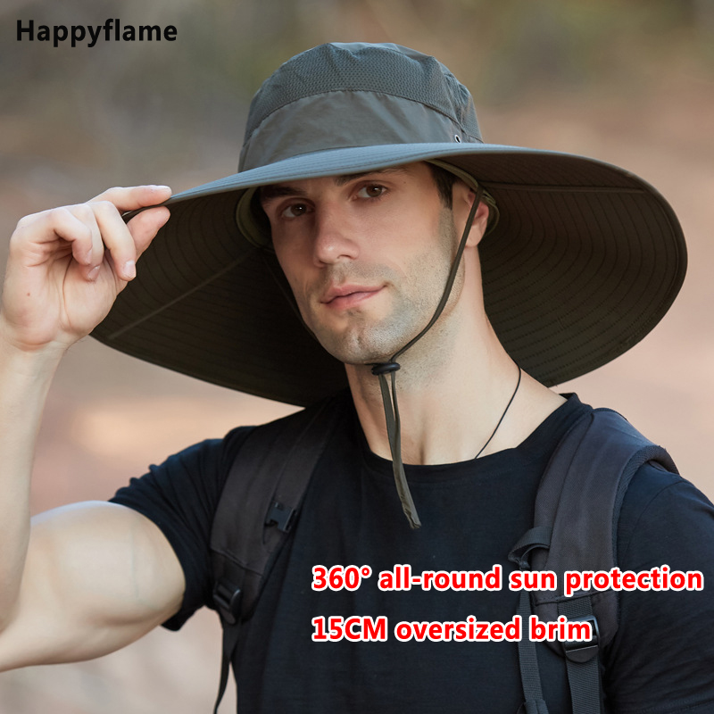 Sıcak erkek 15CM büyük geniş a - Mens Fashion Bucket Hat incelemesi ve fiyatı