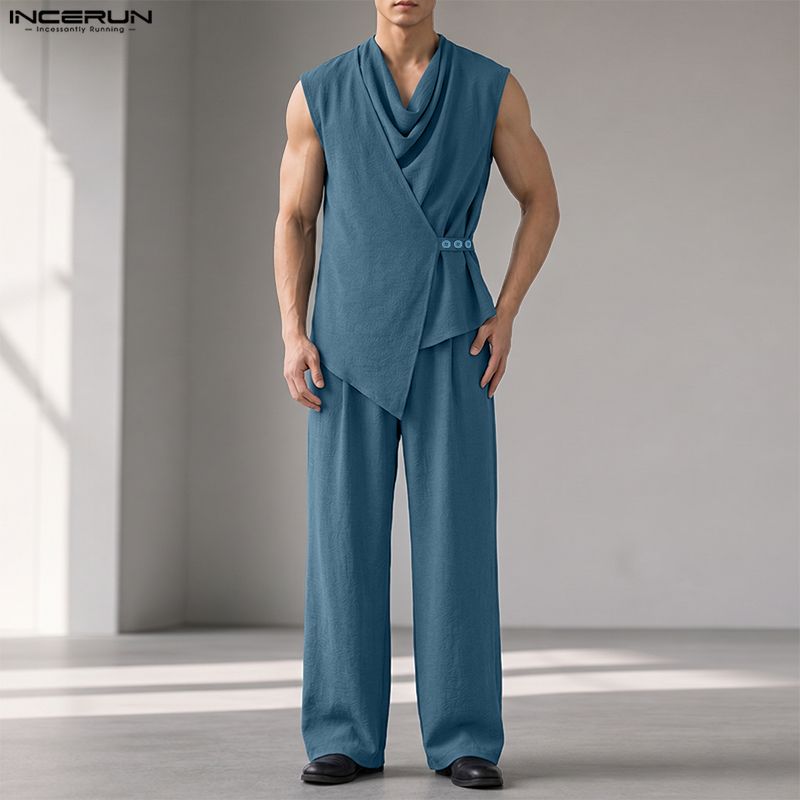 INCERUN Erkek Setleri Düz Renk - Track Suit Men incelemesi ve fiyatı