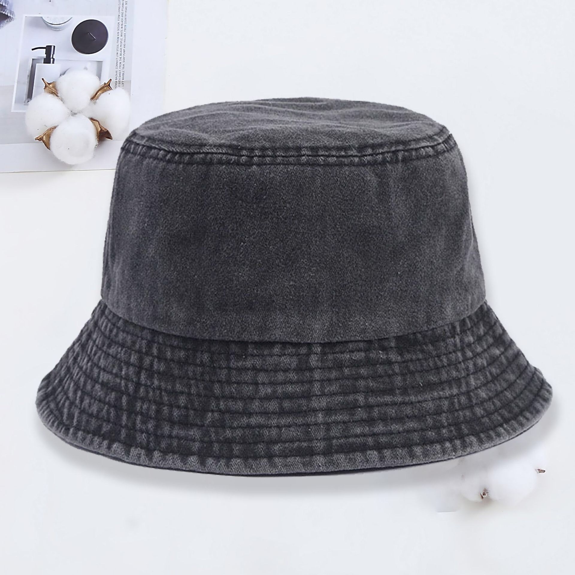 Özel logolu denim kova şapka,  - Men'S Fashion With Hat incelemesi ve fiyatı