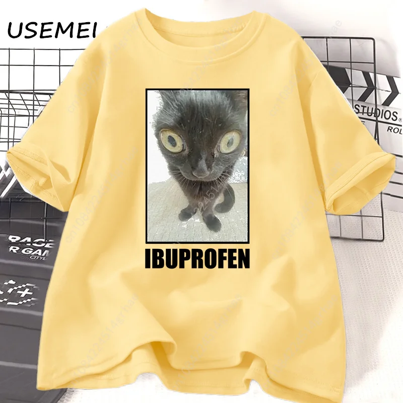 Komik Kedi Ibuprofen Grafik T  - Men'S Fashion V Neck T Shirts incelemesi ve fiyatı