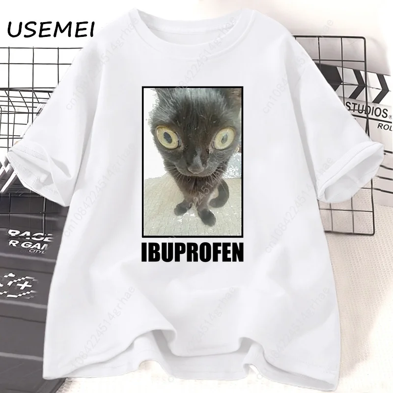 Komik Kedi Ibuprofen Grafik T  - Men'S Fashion V Neck T Shirts incelemesi ve fiyatı