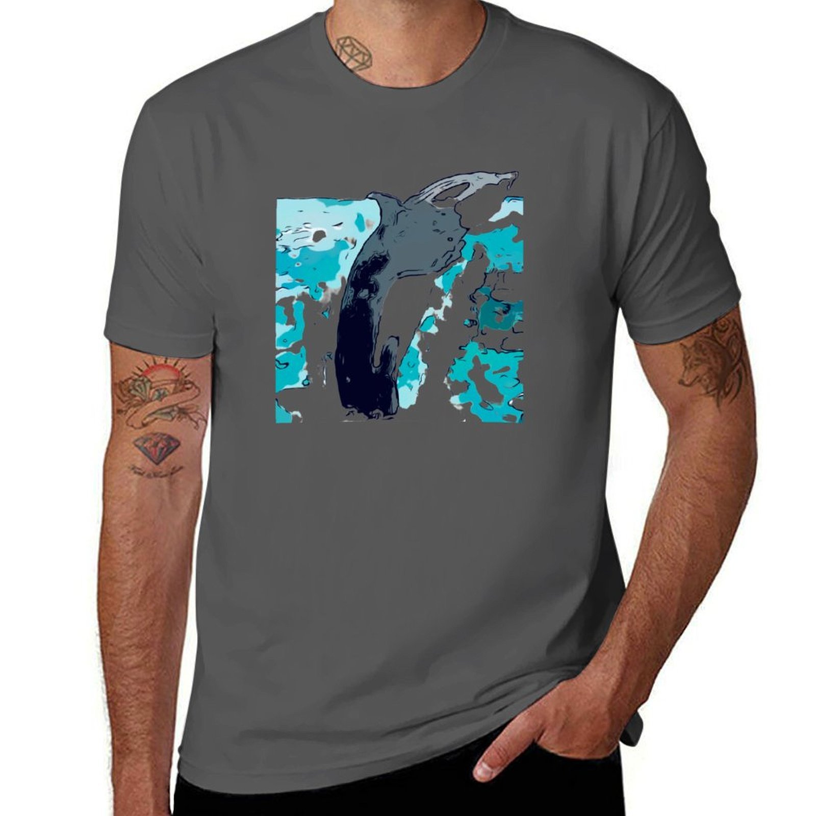 Nova Scotia Whale 2 Tişört Gün - Men'S Fashion Nova Shirts incelemesi ve fiyatı