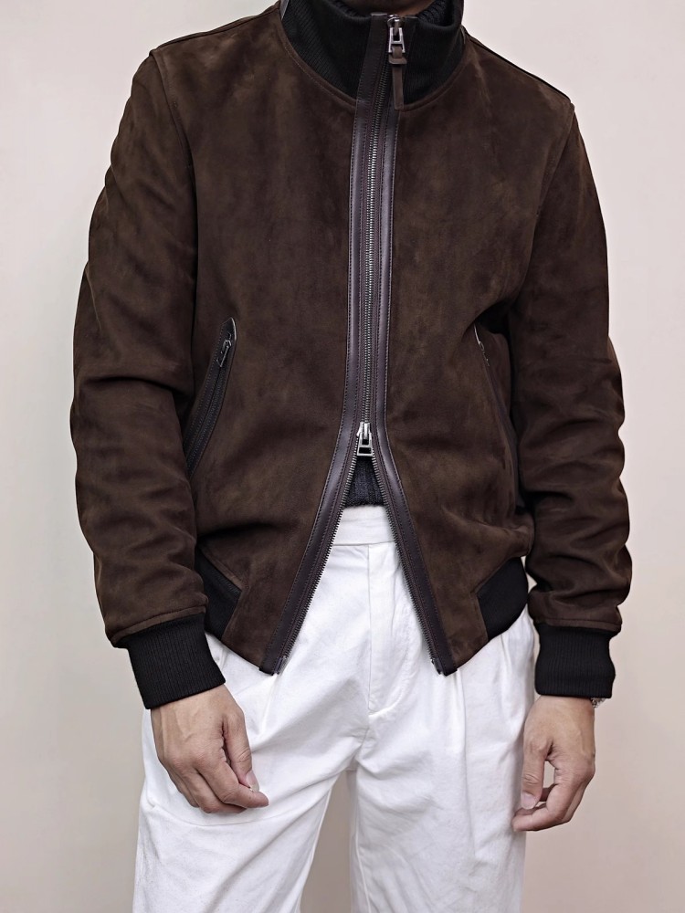 Erkek Hakiki Deri Ceket Standı - Mens Fashion Bomber Jacket incelemesi ve fiyatı