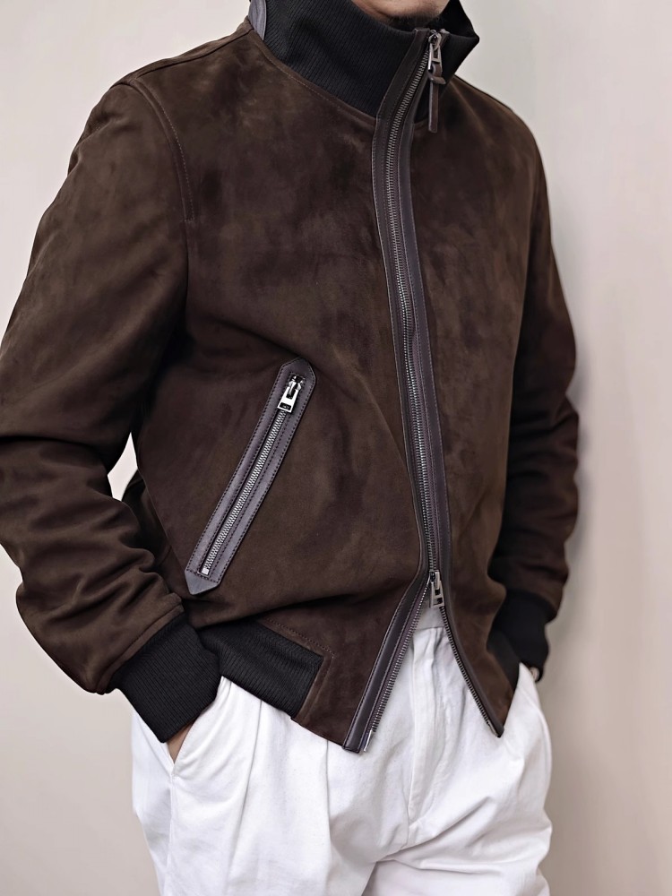 Erkek Hakiki Deri Ceket Standı - Mens Fashion Bomber Jacket incelemesi ve fiyatı
