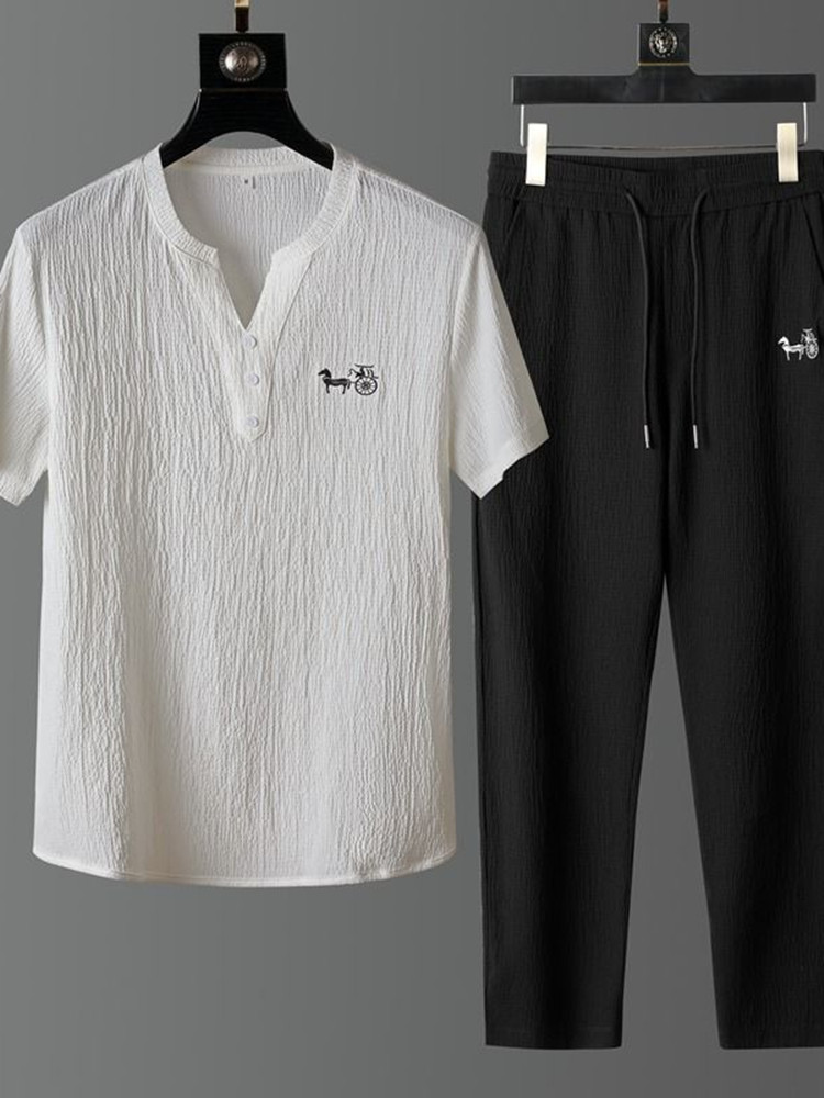 Yeni Yaz Modası Trend Keten Kı - Men'S Fashion V Neck T Shirts incelemesi ve fiyatı