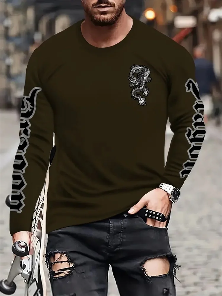 Basit Longteng Baskılı Sonbaha - Men'S Fashion Everyday incelemesi ve fiyatı