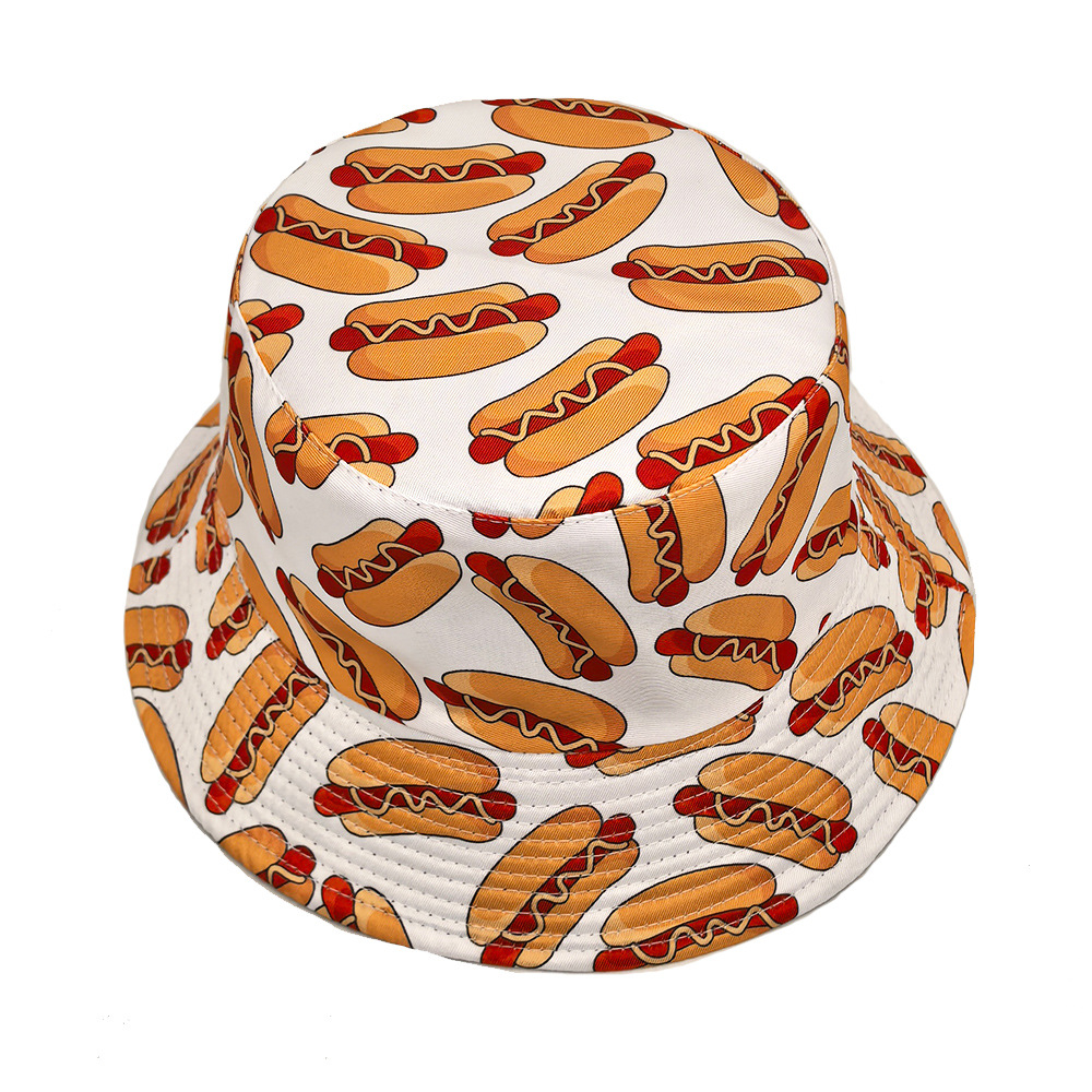 Hot Dog Desen Anti-Güneş Panam - Mens Fashion Bucket Hat incelemesi ve fiyatı