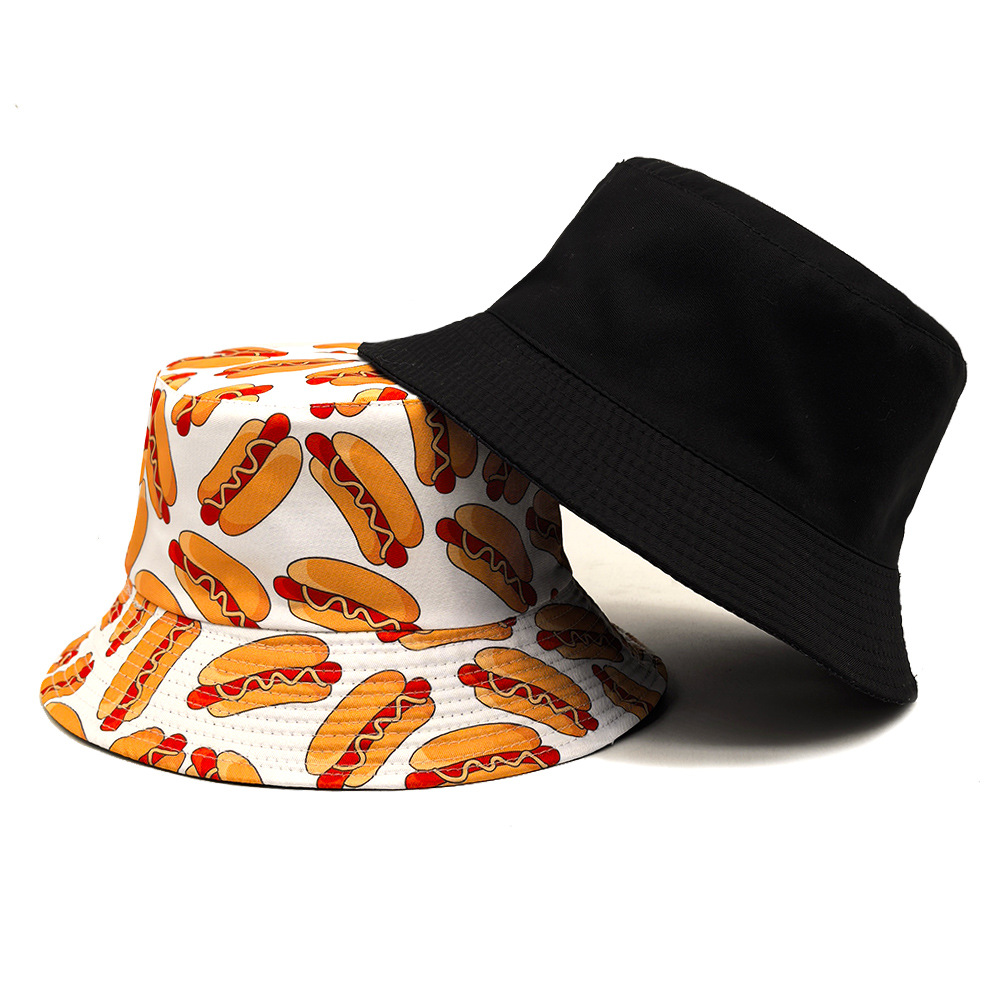 Hot Dog Desen Anti-Güneş Panam - Mens Fashion Bucket Hat incelemesi ve fiyatı