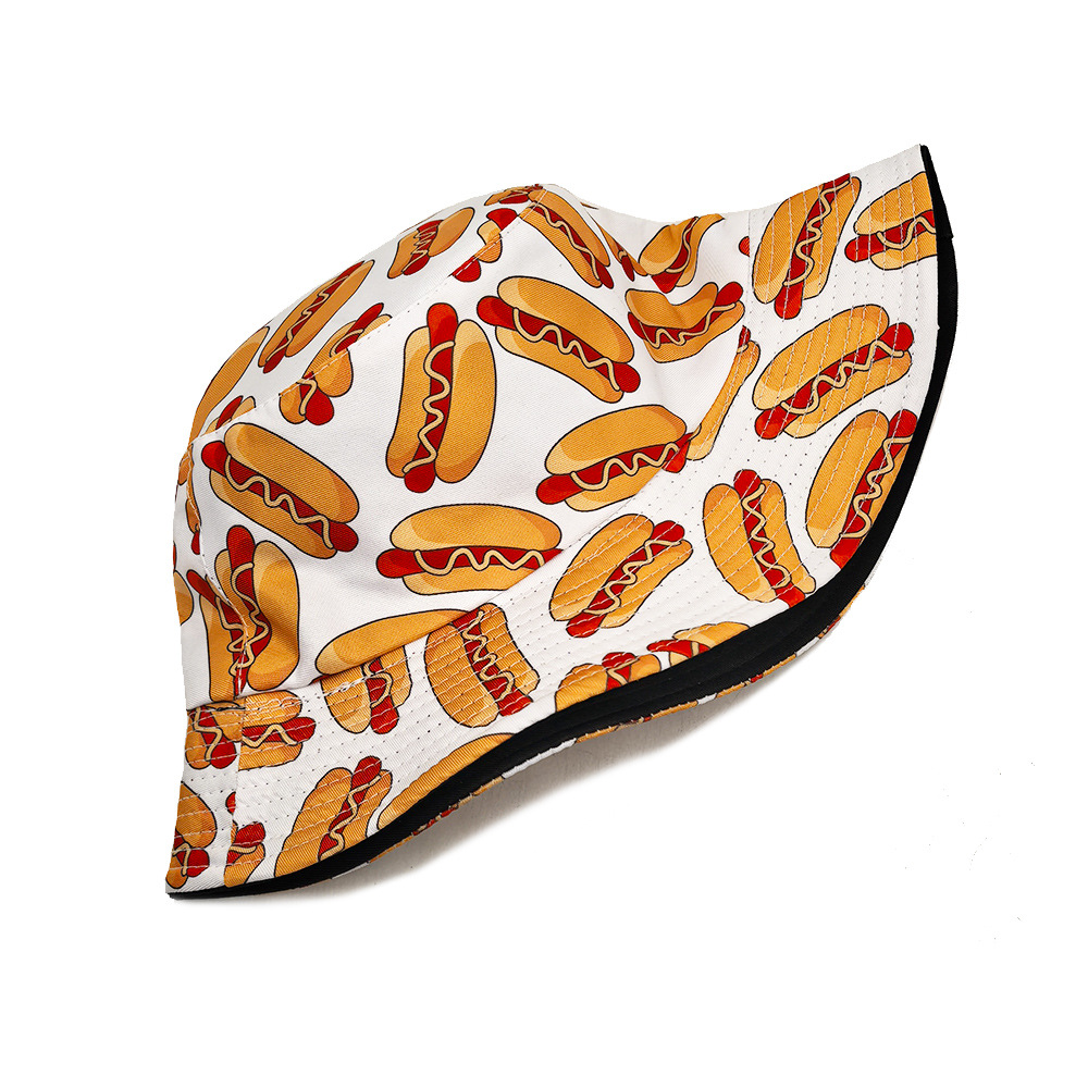 Hot Dog Desen Anti-Güneş Panam - Mens Fashion Bucket Hat incelemesi ve fiyatı