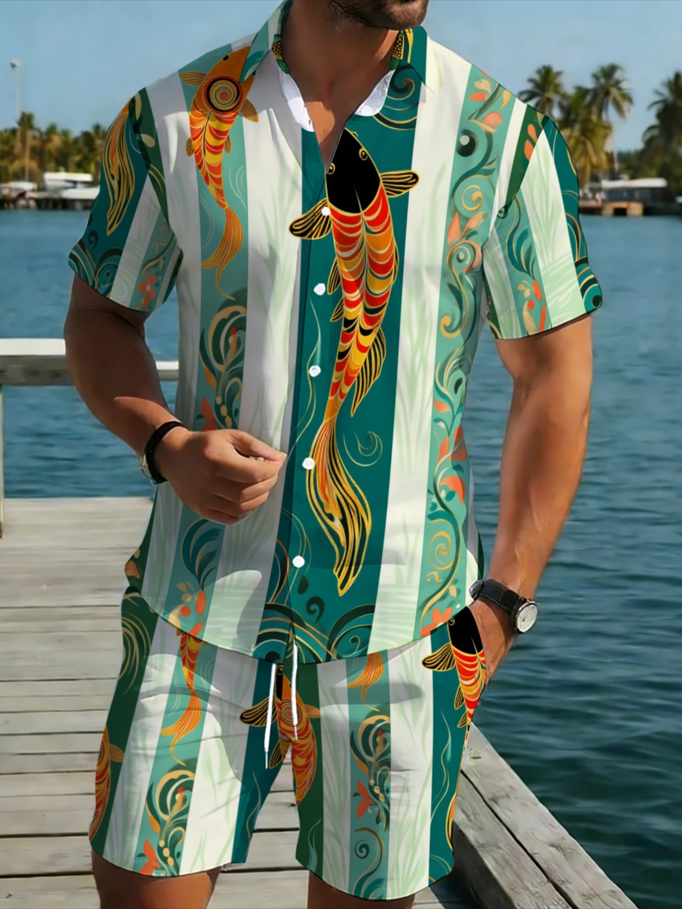 Geleneksel Şanslı Balık Grafik - Track Suit Men incelemesi ve fiyatı